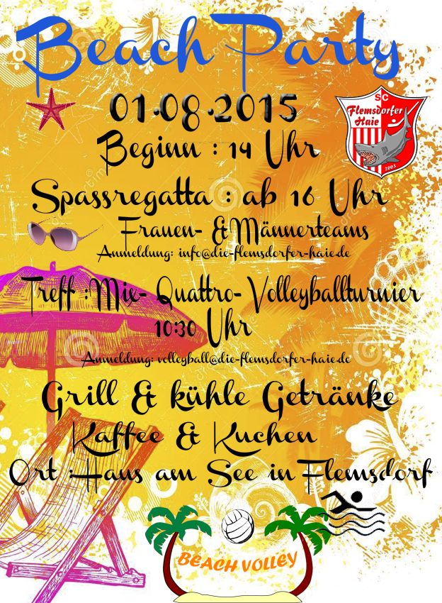 Flyer Beachparty NEU